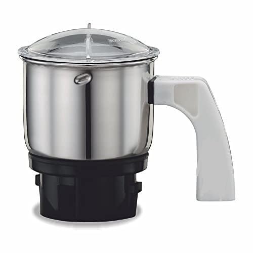 DAILY VRK Chutney Mixer Grinder Small Jar With Handle Suitable for All Mixer Grinder 400 Ml Stainless Steel Multicolor - Image 1