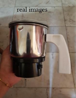 DAILY VRK Chutney Mixer Grinder Small Jar With Handle Suitable for All Mixer Grinder 400 Ml Stainless Steel Multicolor - Image 5