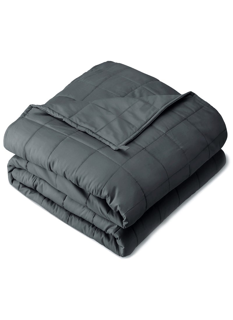 Fabienne Weighted Blanket 15lbs Single Size Adult Heavy Blanket 60"x80" Anxiety Relief Autism Therapy Insomnia Stress Relief Blanket Dark Grey 6.8Kg 150x200cm  - Image 1