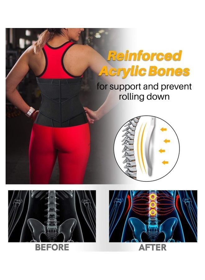 NIBEMINENT Waist Trainer Belt,Waist Cincher Trimmer Slimming Workout Body Shaper For Weight Loss 3XL  - Image 3