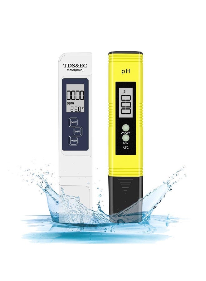 PH Meter Digital PH Tester 0.01 High Accuracy PH Meter for Water 0-14 PH Measurement Range for Drinking Water Pool and Aquarium 3-in-1 Instant Read TDS Meter Measures TDS EC Temperature Digital Water Testing Kit - Image 1