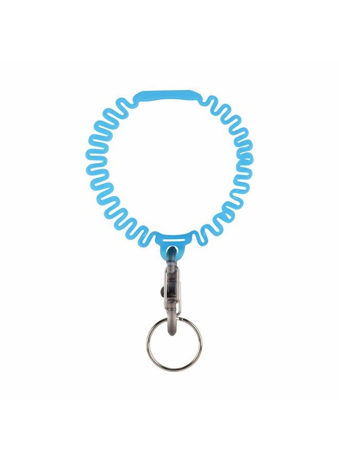 NITE IZE Key Band-It, Stretch Wristband Key Chain With S-Biner Clip, Blue - Image 2