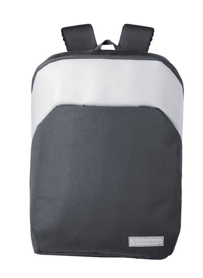 LAVVENTO - L'AVVENTO BG58 LAPTOP BACKPACK FITS up to 15.6 INCH SILVER AND BLACK WATERPROOF - Image 1