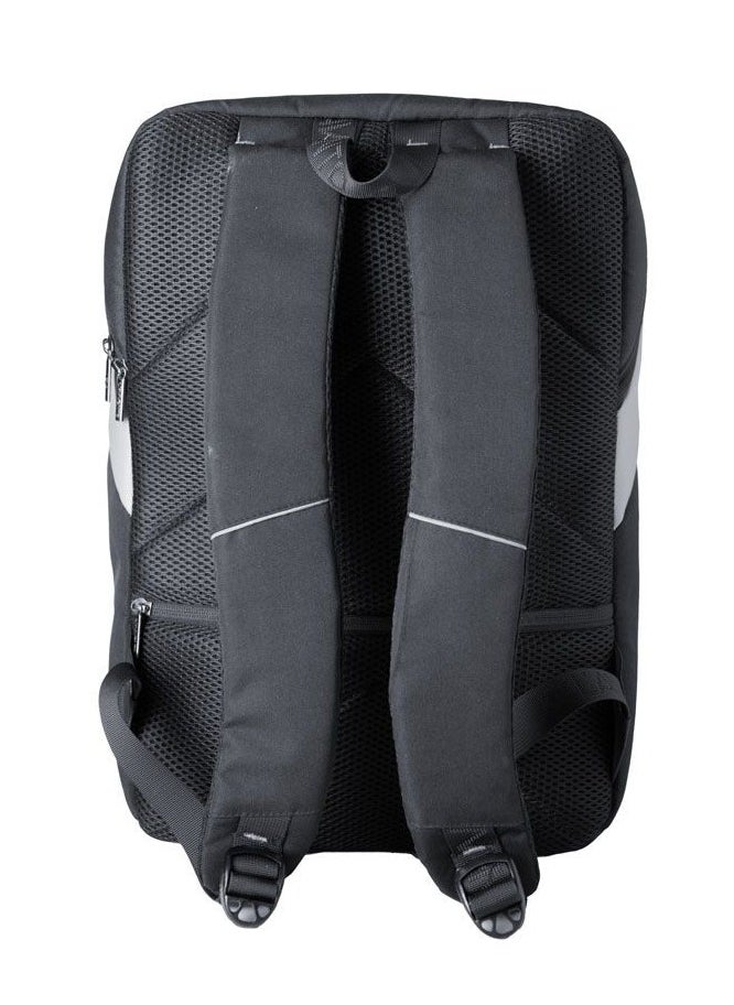 LAVVENTO - L'AVVENTO BG58 LAPTOP BACKPACK FITS up to 15.6 INCH SILVER AND BLACK WATERPROOF - Image 1