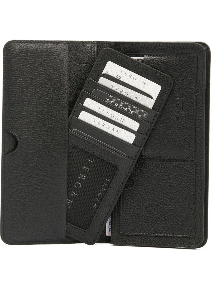 Tergan Black Leather Men's Wallet 01592A6F