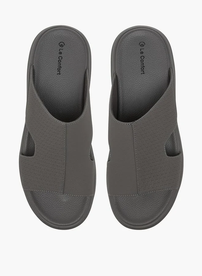 Men Textured Slip-On Comfort Sandals