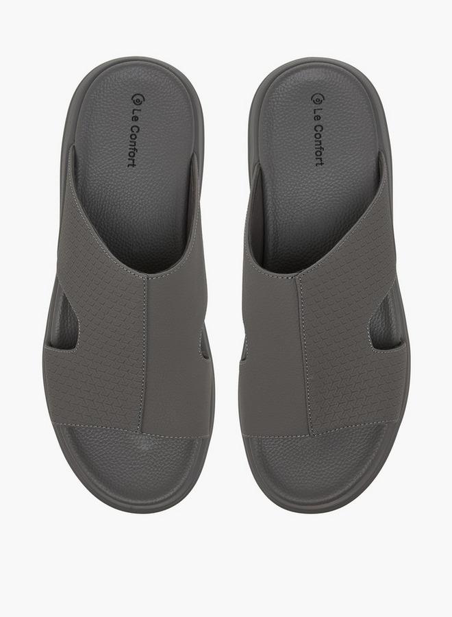 Le Confort Men Textured Slip-On Comfort Sandals - Image 1
