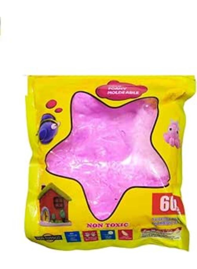 Moldable Foamy Bags 60g Mixed Color Didactic Slime Purple 