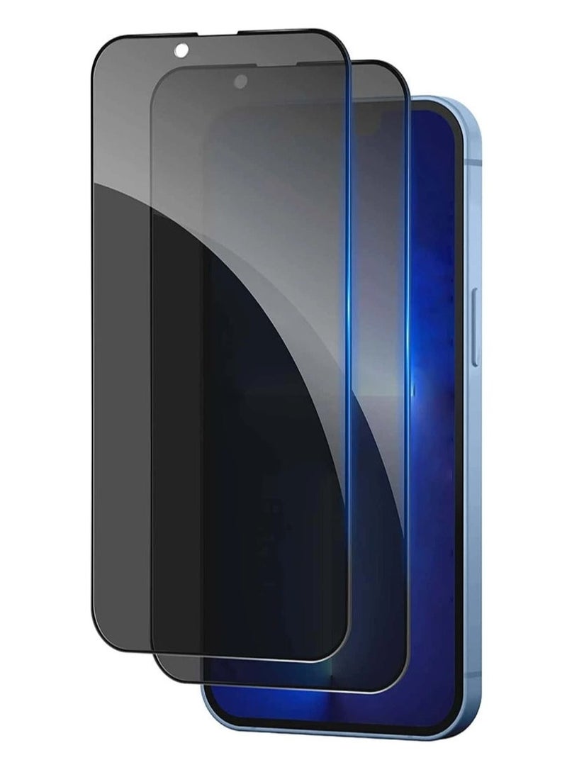 vesus [2-Pack] Privacy Screen Protector for iPhone 16 Pro (6.3inch),Edge to Edge Protection Full Cover Private Anti-Spy Case-Friendly Curved - Image 1