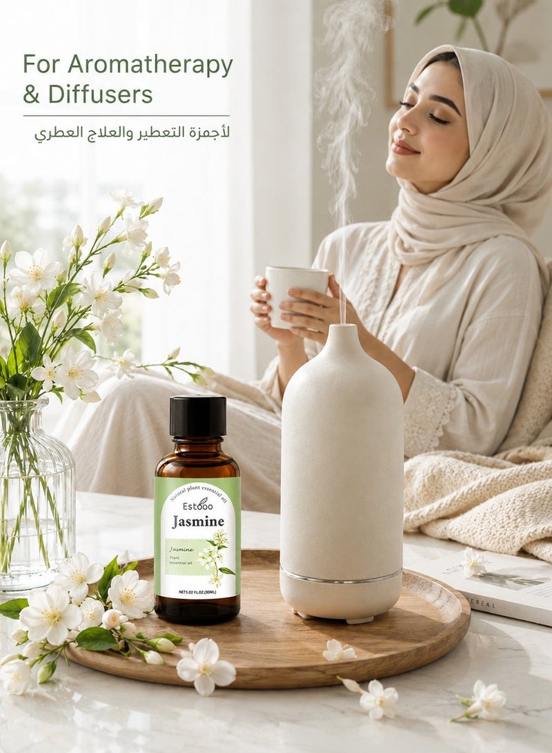 إستو زيت الياسمين العطري 30 مل – زيت عطري مُقطر طبيعيًا برائحة زهرية غنية وأنيقة لأجواء راقية وآسرة - Image 5