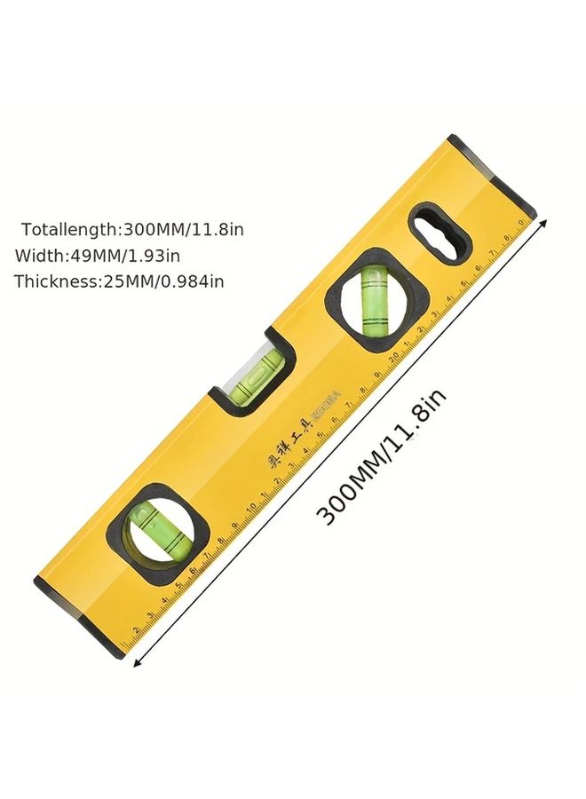 High Precision Magnetic Spirit Level Horizontal Ruler 11 81 Inch Rustproof - Image 2