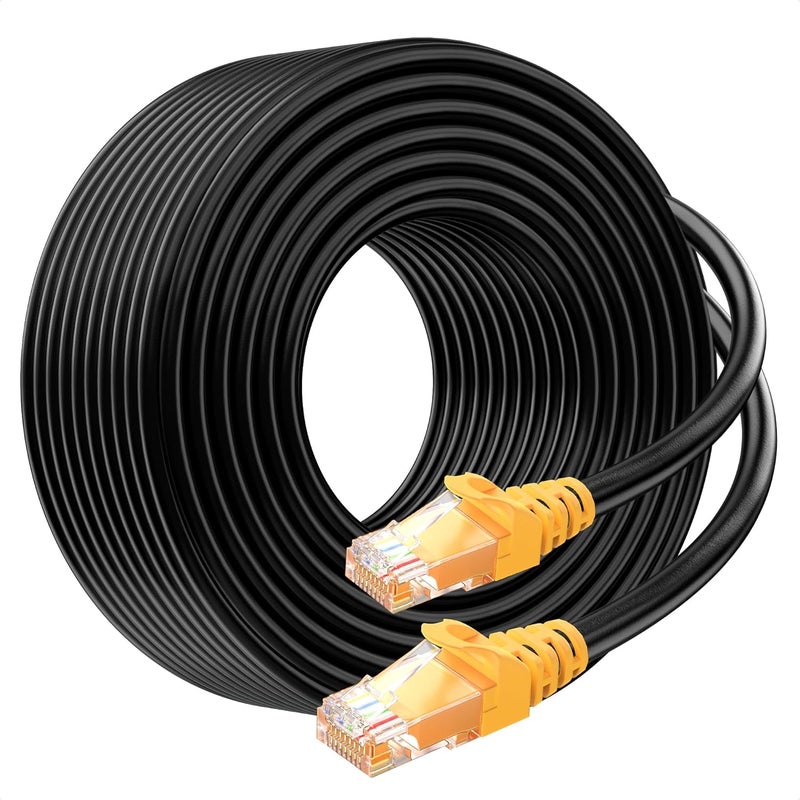Cable Matters 10Gbps Pure Copper 24 AWG Cat 6A Ethernet Cable - 200ft, [Direct-Burial Rated, Waterproof and Weatherproof] Outdoor Ethernet Cable with 500 MHz Bandwidth, Long Cat6a PoE Cord - Image 1