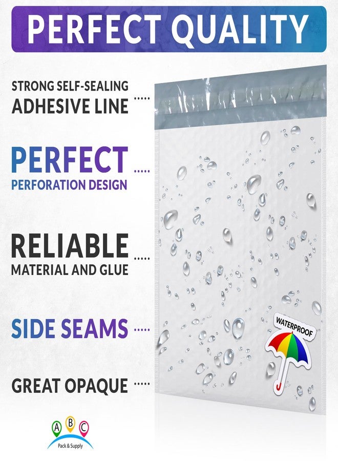 ABC PACK & SUPPLY Poly Bubble Mailers, 8.5 x 11 Inch. Pack of 25 White Padded Envelopes Self Seal. Tear-Proof Gift Bubble Envelopes. Waterproof Packaging for Small Business. Cushioning Book Mailers - Image 3