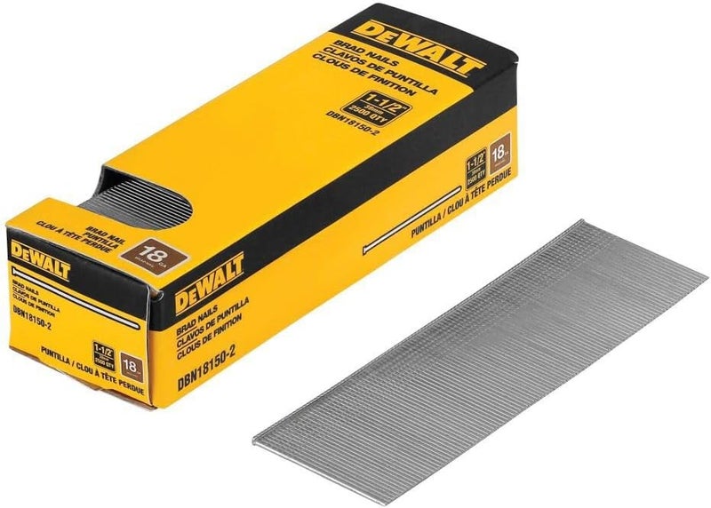 DEWALT DEWALT 15 in 18 Gauge Brad Nails 2 500 PK DBN181502 - Image 1