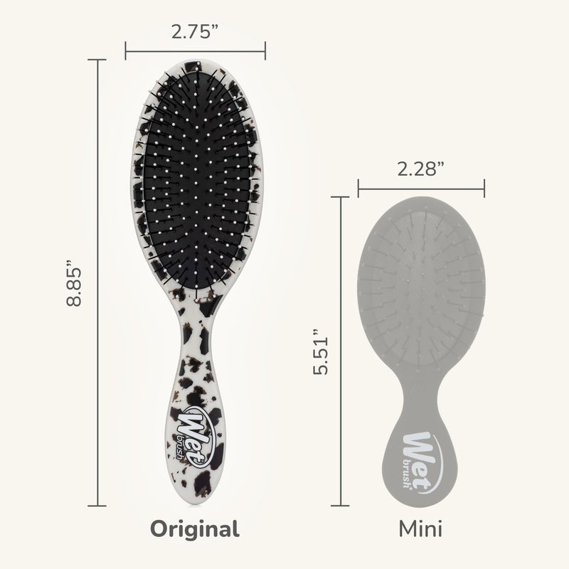 Wet Brush Original Detangler Hair Brush - Tan Leopard (Safari) - All Hair Types - Ultra-Soft Bristles Glide Through Tangles with Ease - Pain-Free Comb for Men, Women, Boys & Girls - Image 4