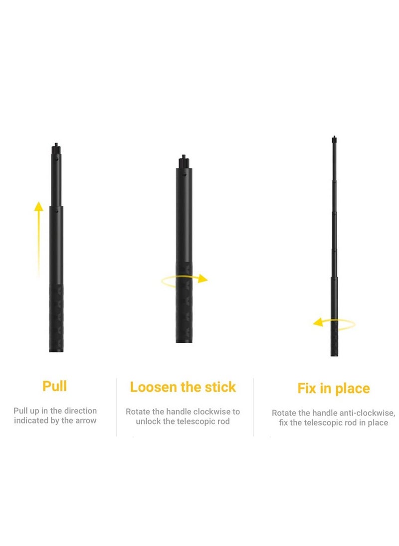 SYOSI Selfie Stick 120cm for ONE R, ONE X, ONE, EVO Action Camera  - Image 3
