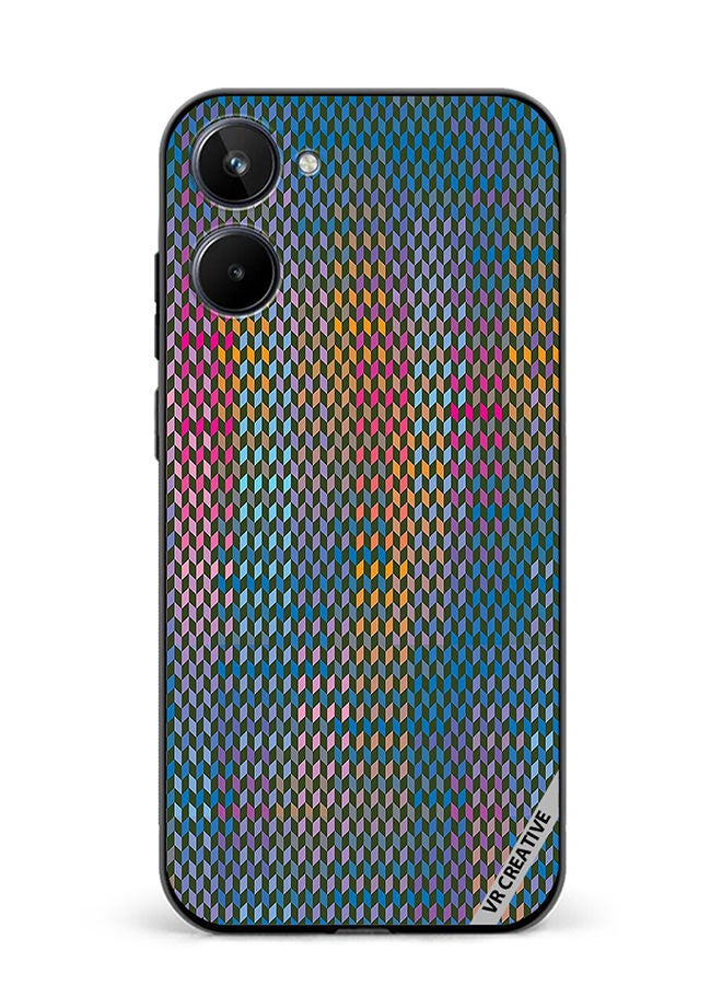 VR CREATIVE Protective Case Cover For Realme 10 Abstract Design Multicolour - Image 1