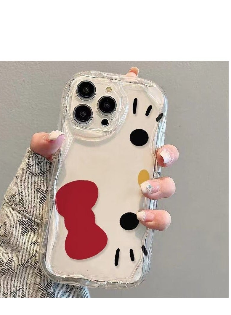 Transparent Bowknot Case for iPhone 16 Pro – Stylish and Protective, Shockproof, Anti-Fingerprint - Image 2