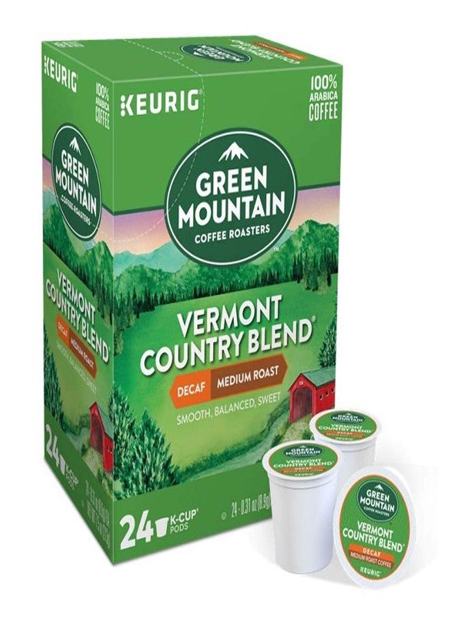 Green Mountain Coffee Roasters كبسولات قهوة كيوريج K-Cups 16 / 18 / 22 / 24 كبسولة جميع العلامات التجارية / النكهات (24 كبسولة جرين ماونتن - فيرمونت منزوعة الكافيين) - Image 1