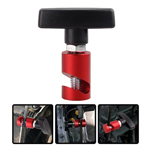 zipelo Lift Support Clamp, Hood Strut Fixing Clamps with Brass Core, Shock Prop Strut Stopper Retainer for Car Hood, Spark Plug Gap Gauge Tool, Universal Automotive Accessories (Red) - Image 4