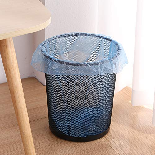 Mezzotek Metal Mesh Round Dustbin for Waste Papers 28 x 19 x 23 cm Black - Image 2