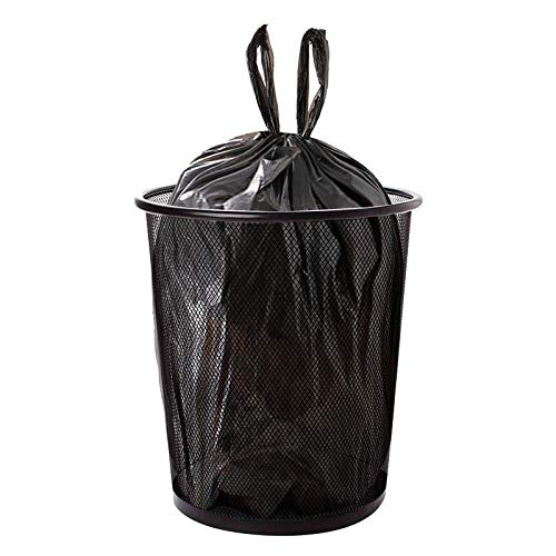 Mezzotek Metal Mesh Round Dustbin for Waste Papers 28 x 19 x 23 cm Black - Image 4