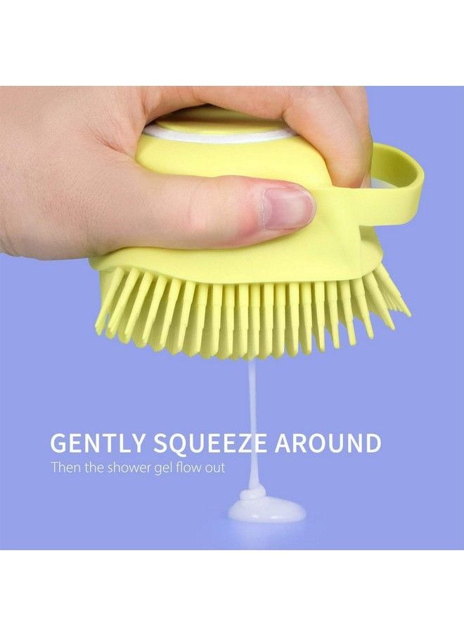 2V BROTHERS - Body Bath Brush Silicone Soft Cleaning Bath Body Brush With Shampoo Dispenser Skin Massage Brush Bath Bathroom Accessories Soft Silicone Bath Brush - Image 1