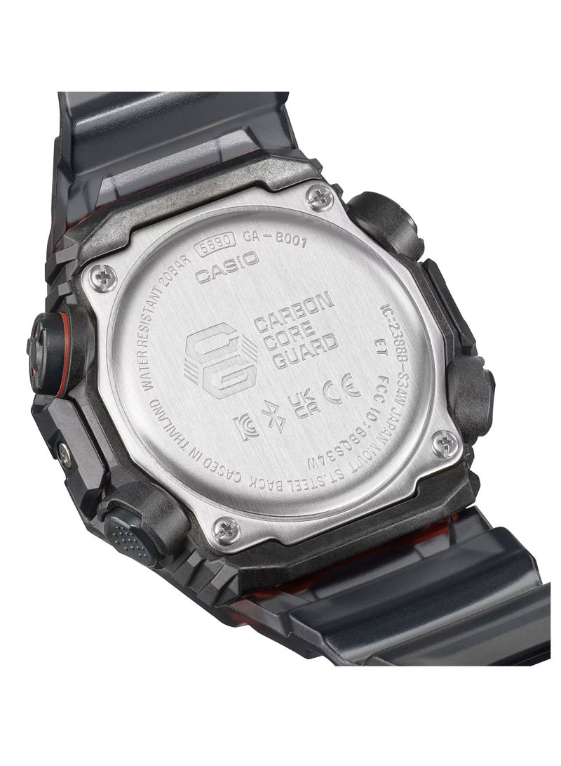 CASIO ساعة جي-شوك للرجال GA-B001G-1A انالوج-رقمية بمينا اسود وبسوار راتنج - Image 5