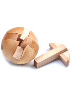 Cool Baby COOLBABY Ball Lock 3D Magic Puzzle Luxury Wooden Brain Puzzle-Unique Design-Brain Teaser Kids Adult Intellectual Toy Gift KongMing Lock Wood Block Cube Jigsaw Puzzle  - Image 3