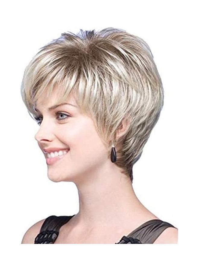 NIBEMINENT Natural Looking Heat Full Wigs White 25 x 15cm - Image 3