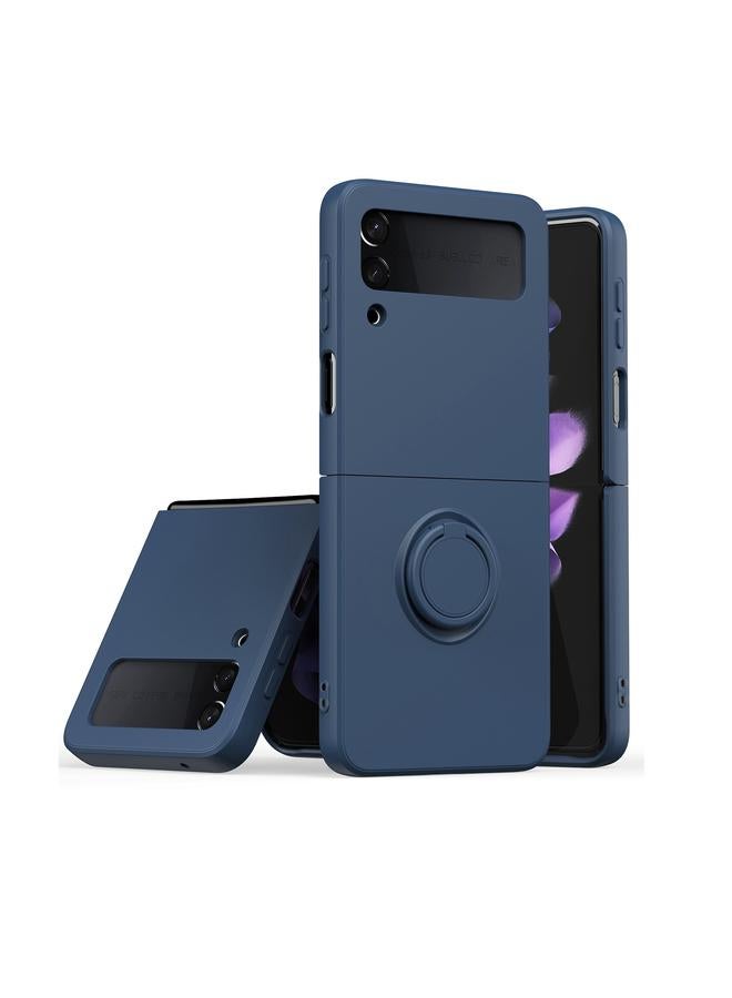 Silicone Integrated Ring Buckle Mobile Phone Case For Samsung Galaxy Z Flip4