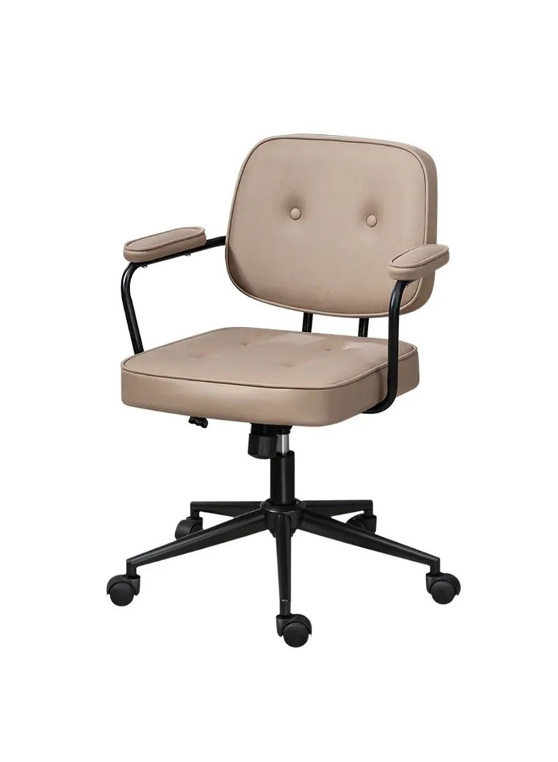 GT-Wheel Home Office Desk Chairs Technical Cloth Fabric Computer Chair with Padded Armrest and Back Support - Image 2