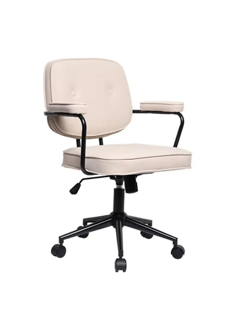 GT-Wheel Home Office Desk Chairs Technical Cloth Fabric Computer Chair with Padded Armrest and Back Support - Image 3