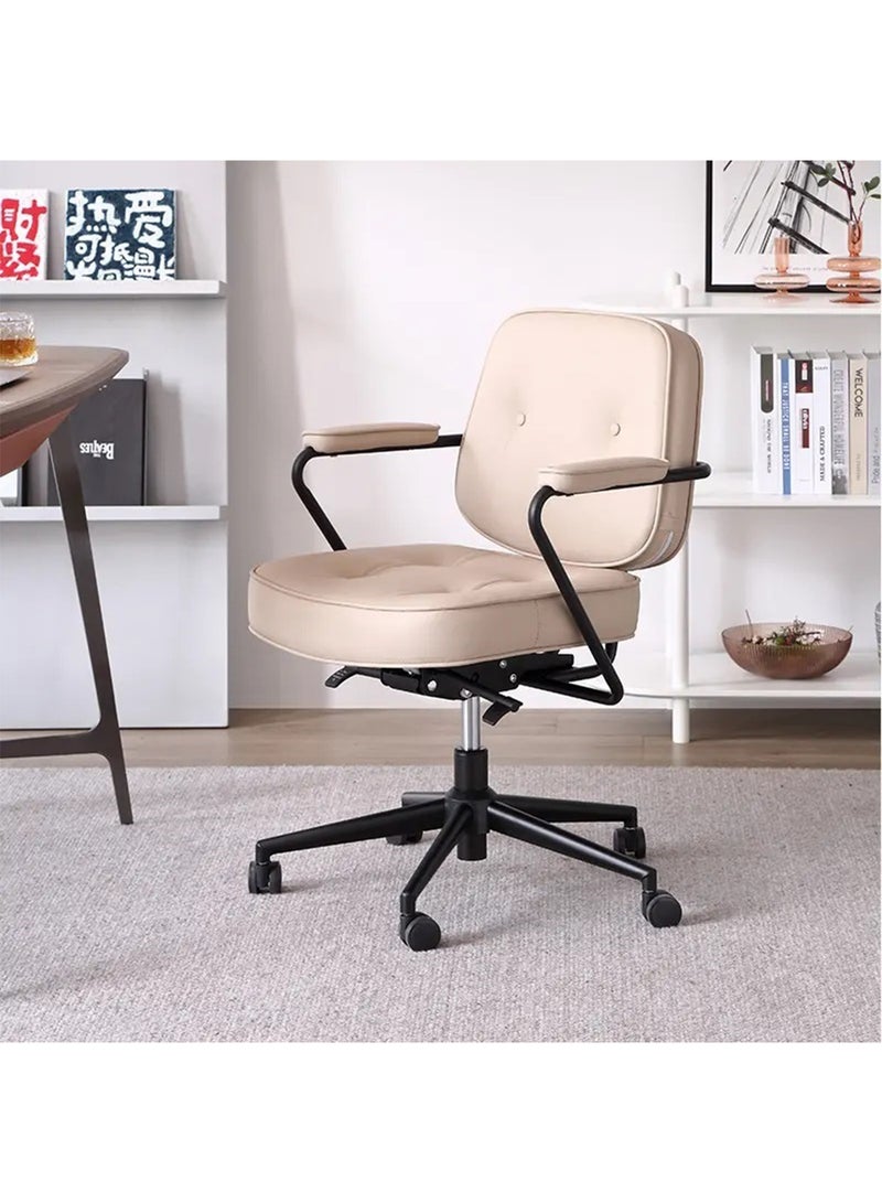 GT-Wheel Home Office Desk Chairs Technical Cloth Fabric Computer Chair with Padded Armrest and Back Support - Image 4