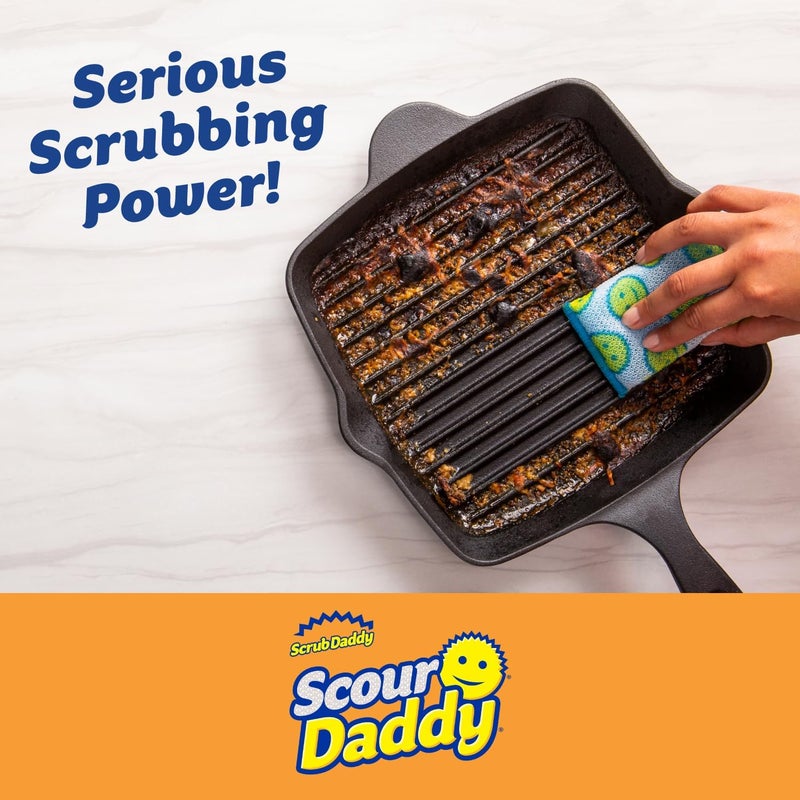 Scrub Daddy Scour Daddy Scouring Pad - Non Scratch Scouring Pad - Sponges for Dishes & Cleaning Supplies - Durable & Odor Resistant - 3 Count (12 Pack) - Image 2