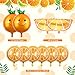 Gejoy 10 Pieces Orange Slice Fruit Balloons Cutie Aluminum Foil Balloons Jumbo Birthday Tangerine Decorations for Summer Citrus Orange Themed Birthday Party Decor Supplies - Image 4