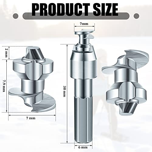 Frienda Tire Spikes Tire Studs Carbide Spikes for Truck Tires Snow Studs for Tires Snowmobile Stud with Installation Tool for Racing Car Bicycle Bike Scooters Shoes Boots 7 x 9.9 mm (181 Pieces) - Image 2