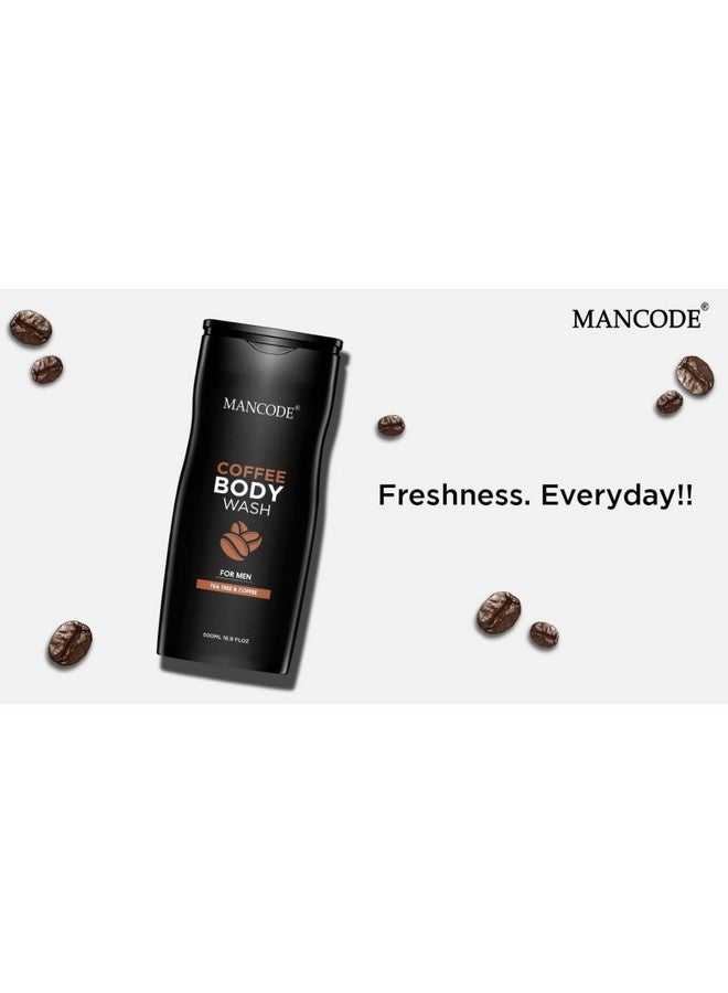 MAN CODE Mancode Coffee Body Wash For Men 450Ml | For Body, Face With Coffee And Natural Oils Extract | Oil Control | Odor Protection | 450 Ml Shower Gel For Men (Pack Of 1)  - Image 3