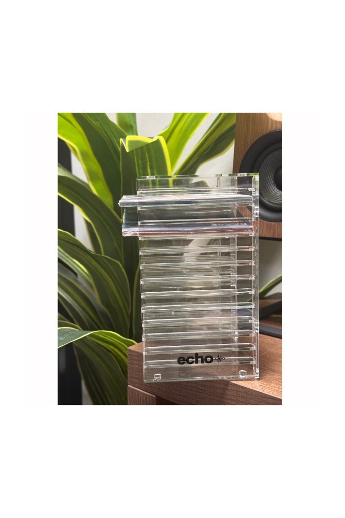 echo AUDIO Clear Acrylic CD Rack – 3mm Thick, Sleek Organizer for CDs, 270×125×220mm - Image 3