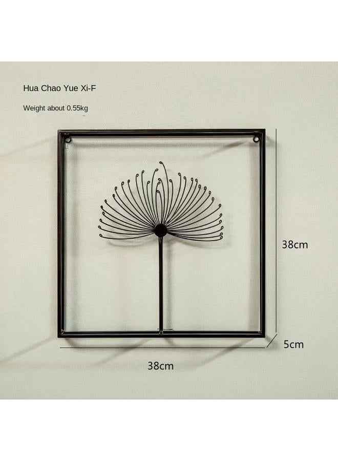 الأزرق جي دبليو يزود المصنع خلفية غرفة المعيشة الاسكندنافية الحديثة ، زخارف الحائط أريكة زخارف الجدار ، المعلقات الحديدية بالجملة - Image 3