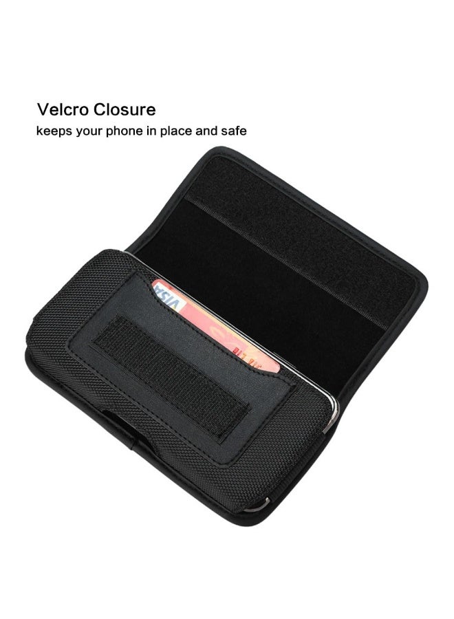 جيه زد اس جراب هاتف محمول من JZS، جراب هاتف محمول بحزام من النايلون مصنوع من القماش، جراب هاتف يناسب هاتف Samsung Galaxy S22 Ultra / S23 Plus / iPhone (أفقيًا) - Image 4