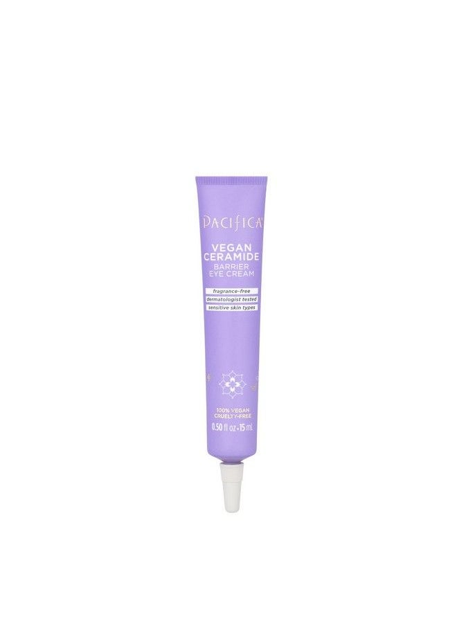 Pacifica Beauty 100% Vegan Ceramide Barrier Repair Under Eye Cream For Fine Lines Eczema Association Approved Safe For Sensitive Skin For Delicate Undereye Area Fragrance Free 05 Fl Oz  - Image 2