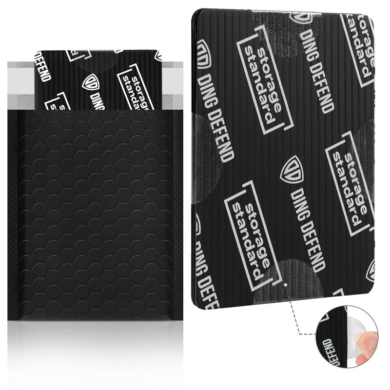 Storage Standard Ding Defend Card Shipping Protector Envelope Bubble Mailer Kit with 110 Card Shipping Protectors (3.5x4.5 Inches), 55 Bubbles Mailers, 250 Tape Seals for Collectible Cards - Black - Image 2