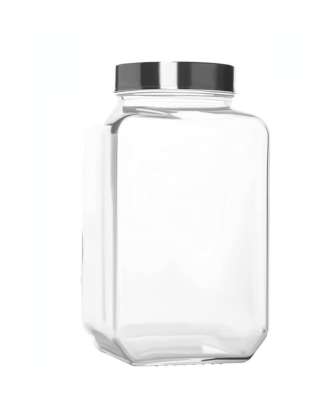 3000ML CUBE STORAGE GLASS JARS JAR CONTAINER WITH AIR TIGHT LID PERFECT FOR PICKLES KITCHEN STORAGE AND MORE VARIOUS SIZES AND SETS AVAILABLE 3 LTR 3000 ML 3 KG 1