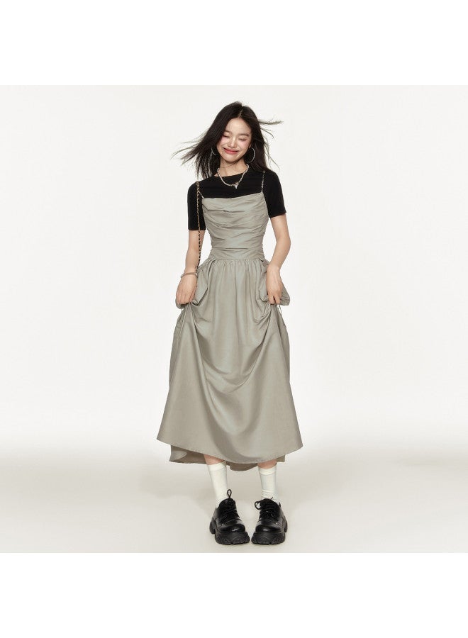 EPTISON فستان حزامي حلو وبارد للنساء - فستان ماكسي أسود ضيق على الجسم بدون ظهر بتصميم مربوط صيفي جريء - Image 3