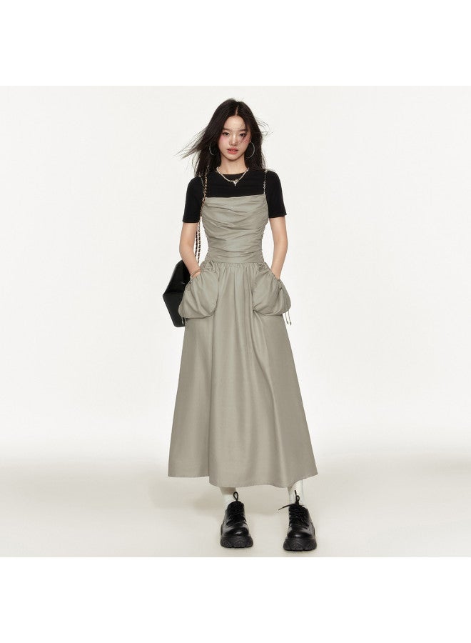 EPTISON فستان حزامي حلو وبارد للنساء - فستان ماكسي أسود ضيق على الجسم بدون ظهر بتصميم مربوط صيفي جريء - Image 2