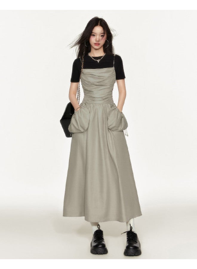 EPTISON فستان حزامي حلو وبارد للنساء - فستان ماكسي أسود ضيق على الجسم بدون ظهر بتصميم مربوط صيفي جريء - Image 1