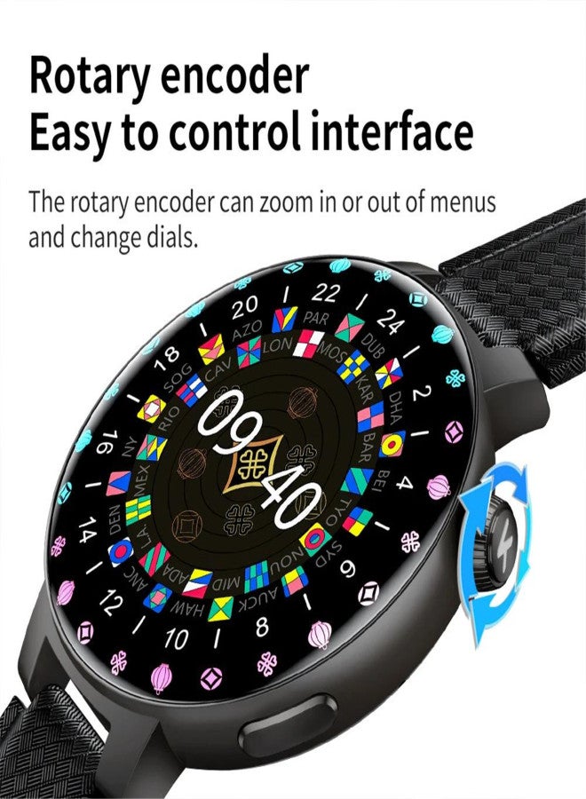KUMI GT6 Pro 1.3-inch AMOLED Screen Bluetooth Call5.1 IP68 Waterproof Eight light modes Chinese fashion style Smart watch - Image 3