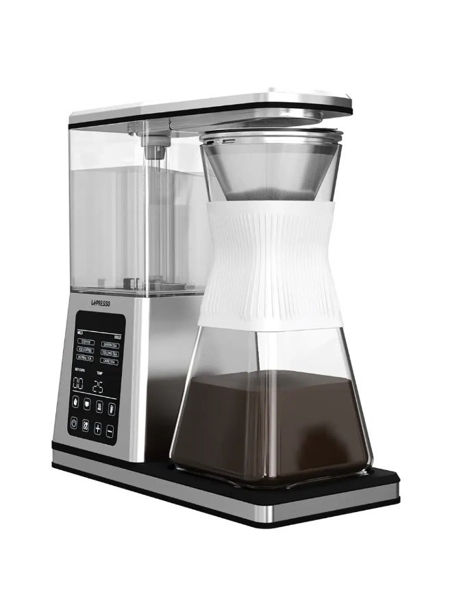 ليبرسو صانع قهوة وشاي بالتنقيط LePresso Crystal Brew مع التحكم الرقمي الذكي - فضي - Image 2