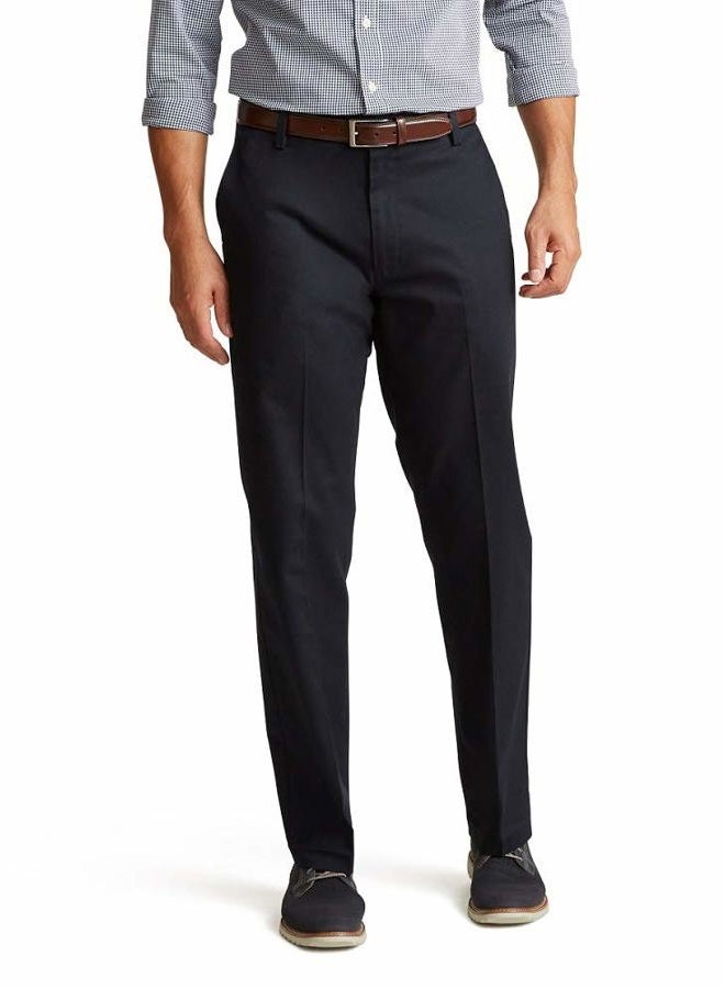 DOCKERS Men's Classic Fit Signature Khaki 2.0 Pants Casual Navy, 34W x 32L - Image 1